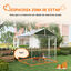 PawHut Perrera Jaula de Exterior para Perros Medianos Parque para Perros con Cerradura Marco de Acero Toldo Impermeable y Anti-UV 200x200x237 cm Plata, , large indicador imagen numero 5