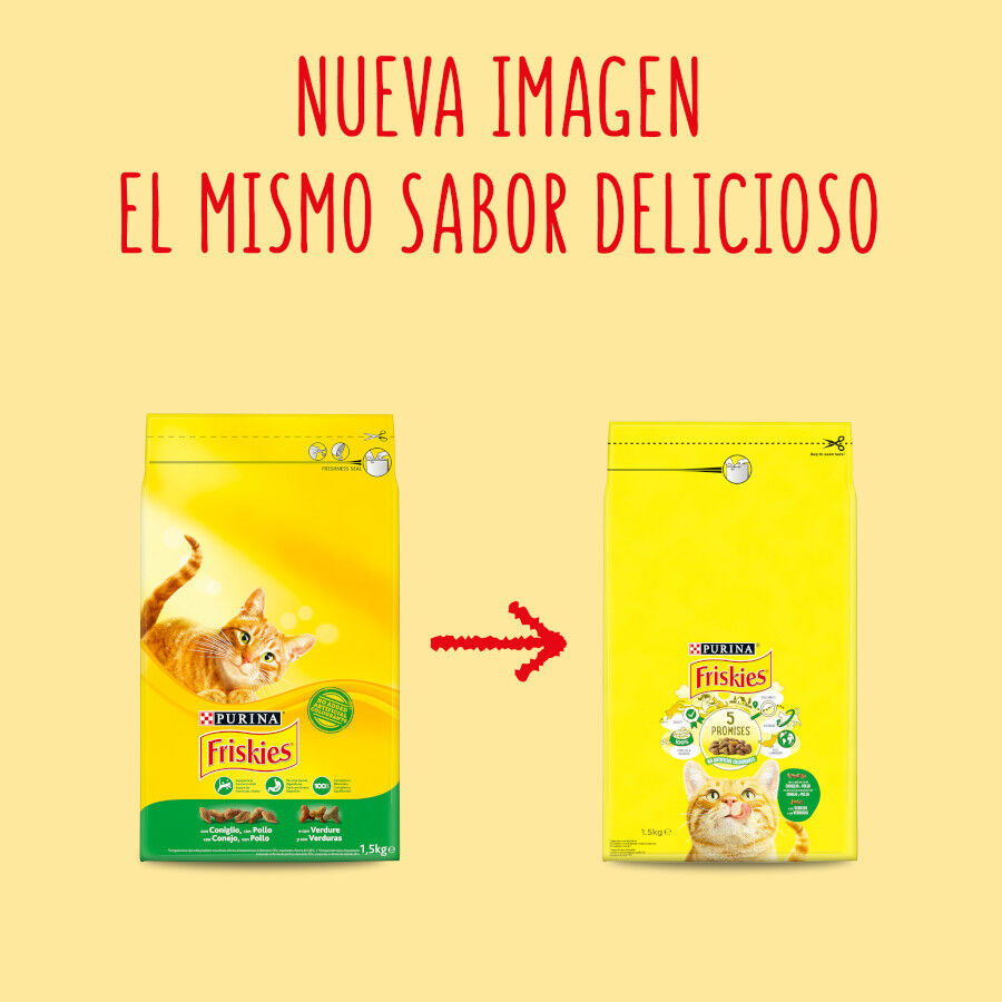 Friskies Conejo y Pollo pienso para gatos thumbnail