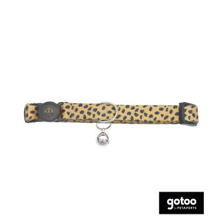 Gotoo Collar estampado leopardo para gatos