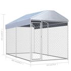 Perrera con toldo protector color Plateado, , large image number null