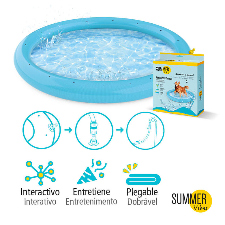 Summer Vibes Piscina con chorros para perros thumbnail