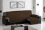 Cubre Sofa Acolchado Chaise Longue Derecho color Chocolate, , large indicador imagen numero 2