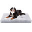 Nobleza Cama Lavable Perro Grande, Super Suave y Esponjoso Anti-Ansiedad Cama Para Perros, Cama de Perro de Felpa de Alta Calidad con Fondo Antideslizante, Gris cama perro antiestres, 122x74x10cm, XXL, , large indicador imagen numero 1