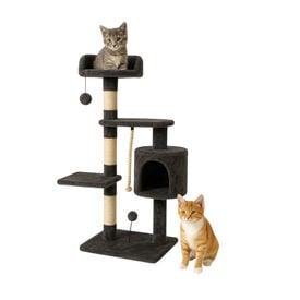 Mobiclinic Arbol rascador Gris oscuro para gatos mediano