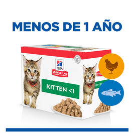 Hill's Science Plan Kitten Pollo y Pescado sobre para gatos Multipack