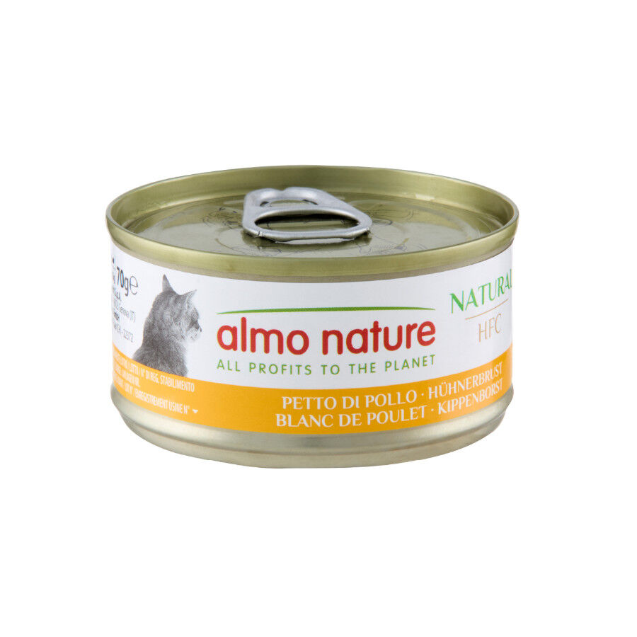 70 g Almo Nature HFC Natural Pollo lata para gatos, , large Imagen numero 1