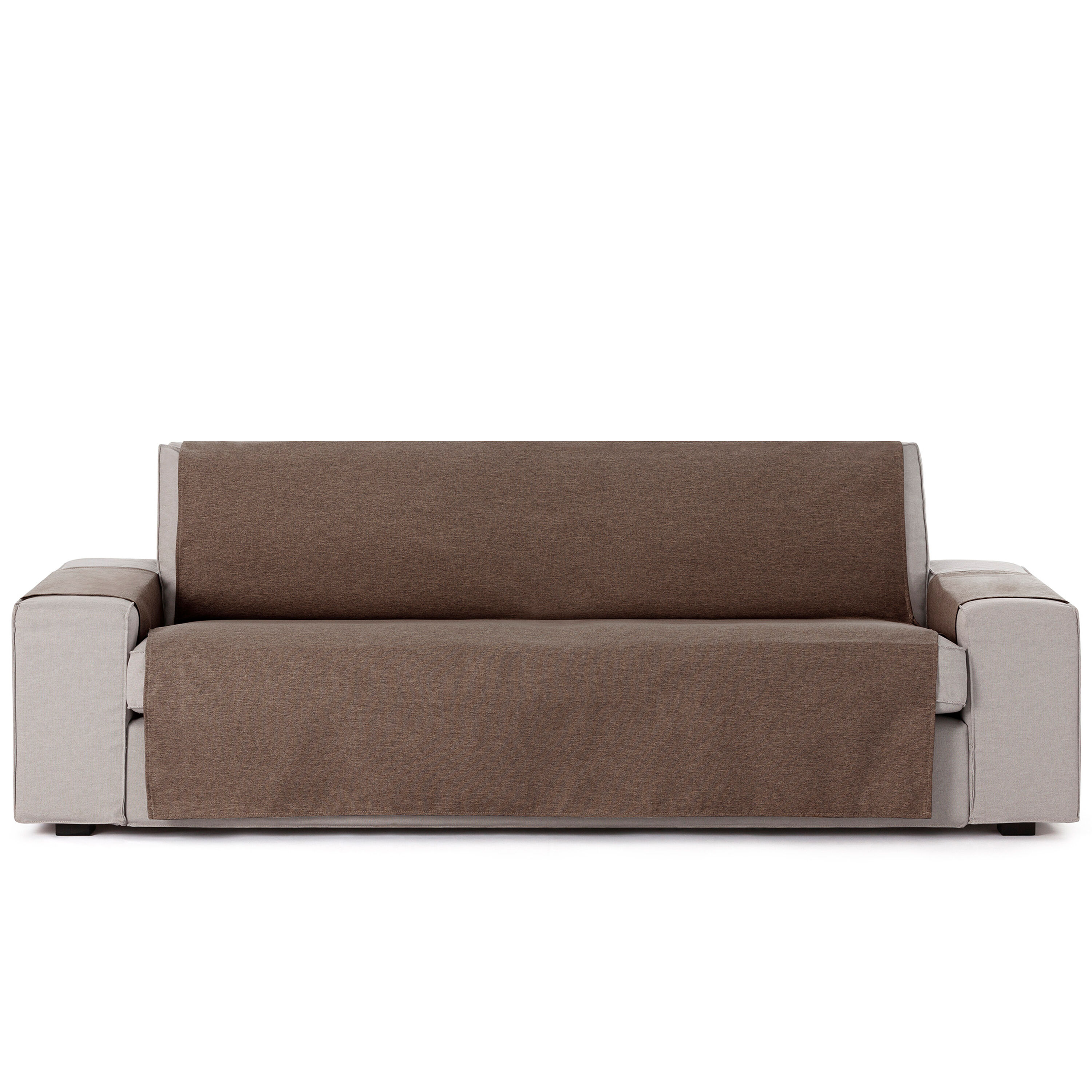 Vipalia Protector Cubre Sof&aacute; 1 Plaza / Relax Color Marr&oacute;n Modelo Brisa, , large Imagen numero 6