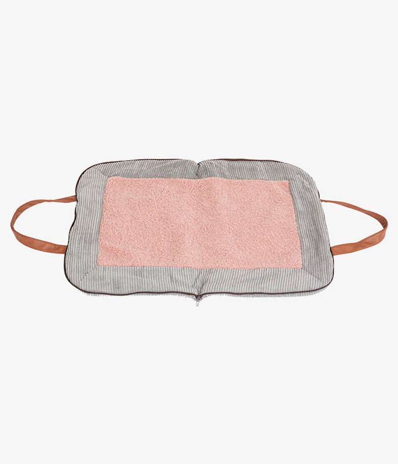 Pet and Co Alfombra De Viaje Charly Cord Gris Perros thumbnail