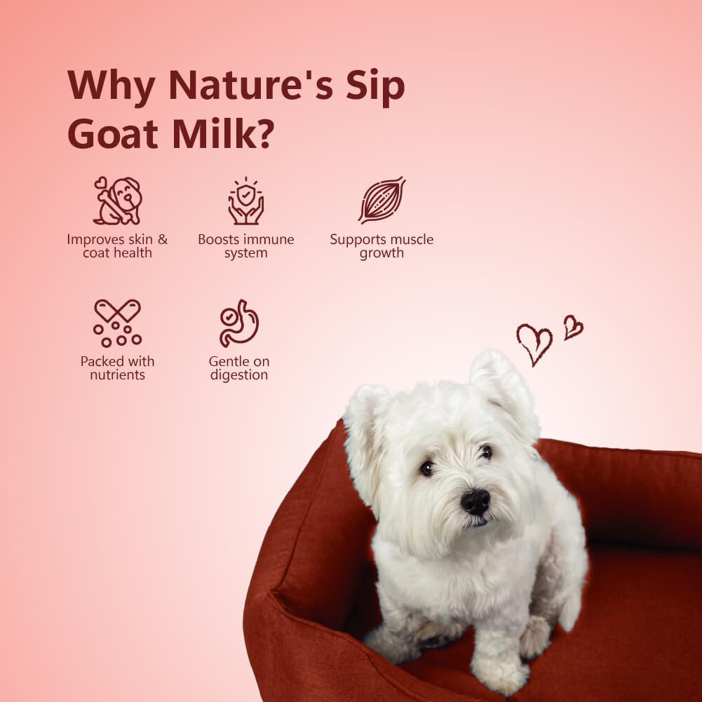 Nature's Sip para perros: leche de cabra con granada y ar&aacute;ndanos (150 g/5,29 oz), , large Imagen numero 4