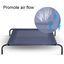 COSTWAY Cama Mascota Perro Gato para Exterior Jardin Terraza Dormir 110 x 80 x 18 CM Cama Elevada, , large indicador imagen numero 3