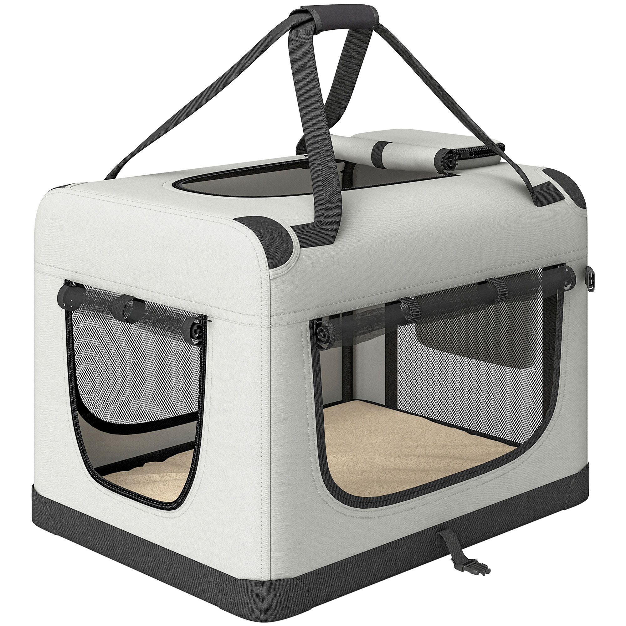 PawHut Transport&iacute;n para Mascota Gris claro, , large Imagen numero 6