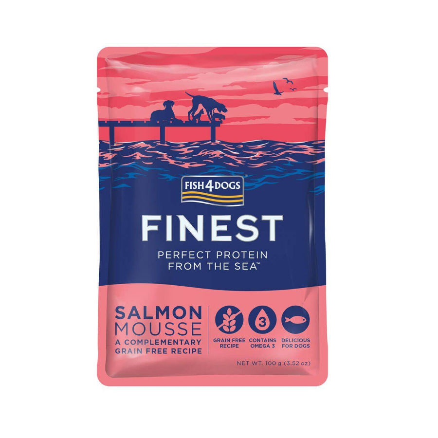 Fish4dogs mousse salm&oacute;n comida para perros Imagen numero 1