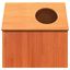 vidaXL Casa para gatos cera marrón 41x50x50 cm madera maciza pino, , large indicador imagen numero 4