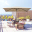 Outsunny Sombrilla de Aluminio 200x300x240 cm Parasol Rectangular de Jardín Inclinable con Manivela y Poste Desmontable para Terraza Piscina Patio Exterior Caqui, , large indicador imagen numero 2