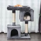 Rascador con 2 cajas plataforma PawHut color Gris, , large image number null