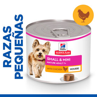 Hill's Science Plan Mature Small & Mini Mousse de Pollo lata para perros