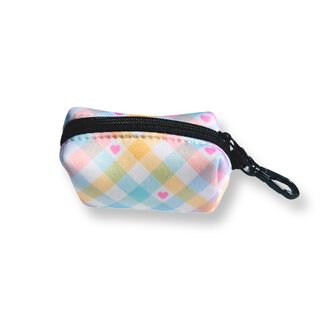Puppies & Pom Poms Vichy Pastel Porta Bolsas para perros