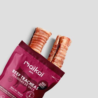 MAIKAI Tráqueas de Ternera Deshidratadas Pack de 2 Uds