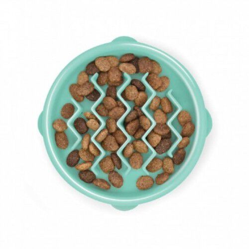 Comedero lento  Slo Bowl olas para perros color Verde, , large Imagen numero 2