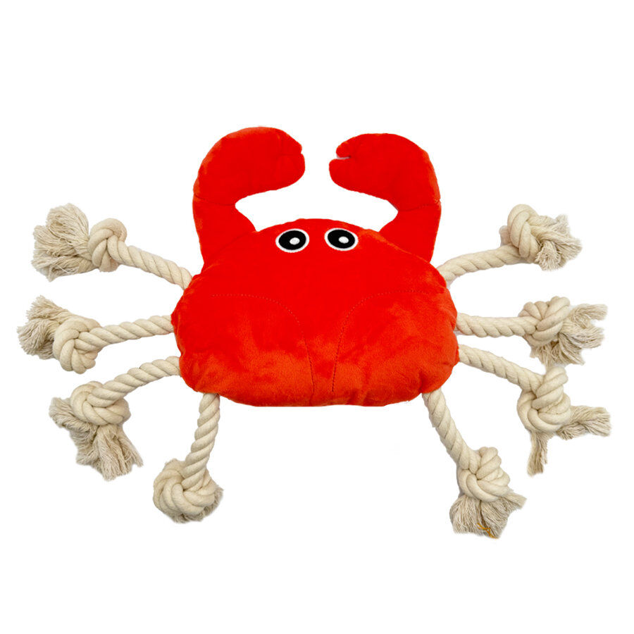 Tootoy! Comfort Fresh Crab peluche con cuerda para perros, , large Imagen numero 1
