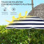 Outsunny Sombrilla de Playa Azul, , large indicador imagen numero 4