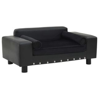 Sofá con cojín extraíble para perros color Negro
