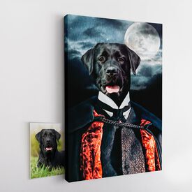 Pet Story Retrato Personalizado de Mascota Lienzo Drácula