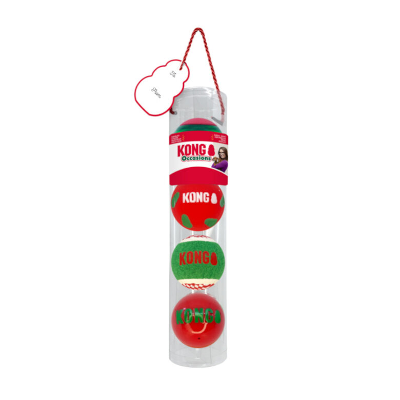 Kong Holiday Occasions pelotas para perros – Pack 4, , large image number null