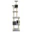 VidaXL Rascador Gris para gatos, , large indicador imagen numero 5