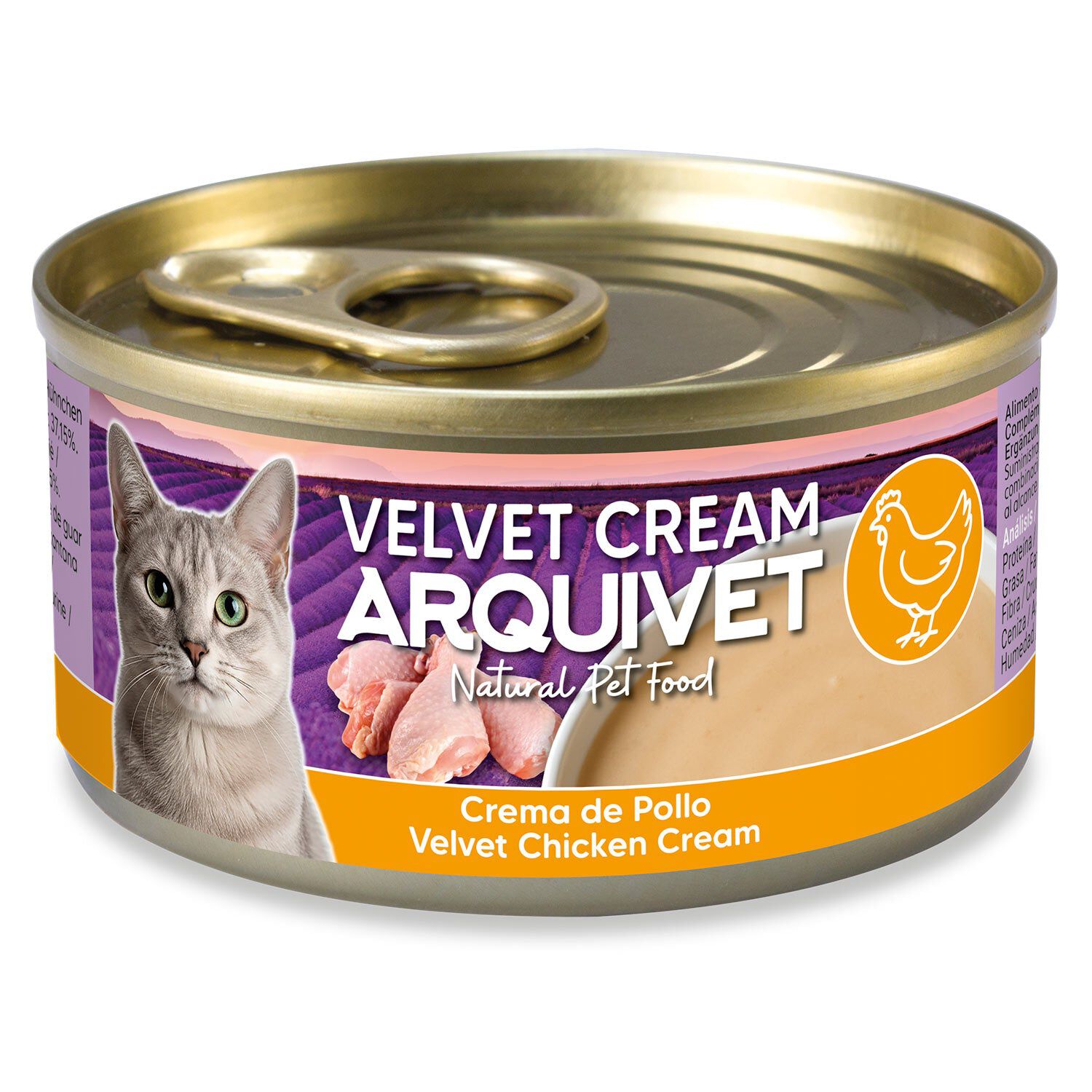 PACK 24 uds - Crema de Pollo - Velvet Cream para gatos - 80g, , large Imagen numero 3