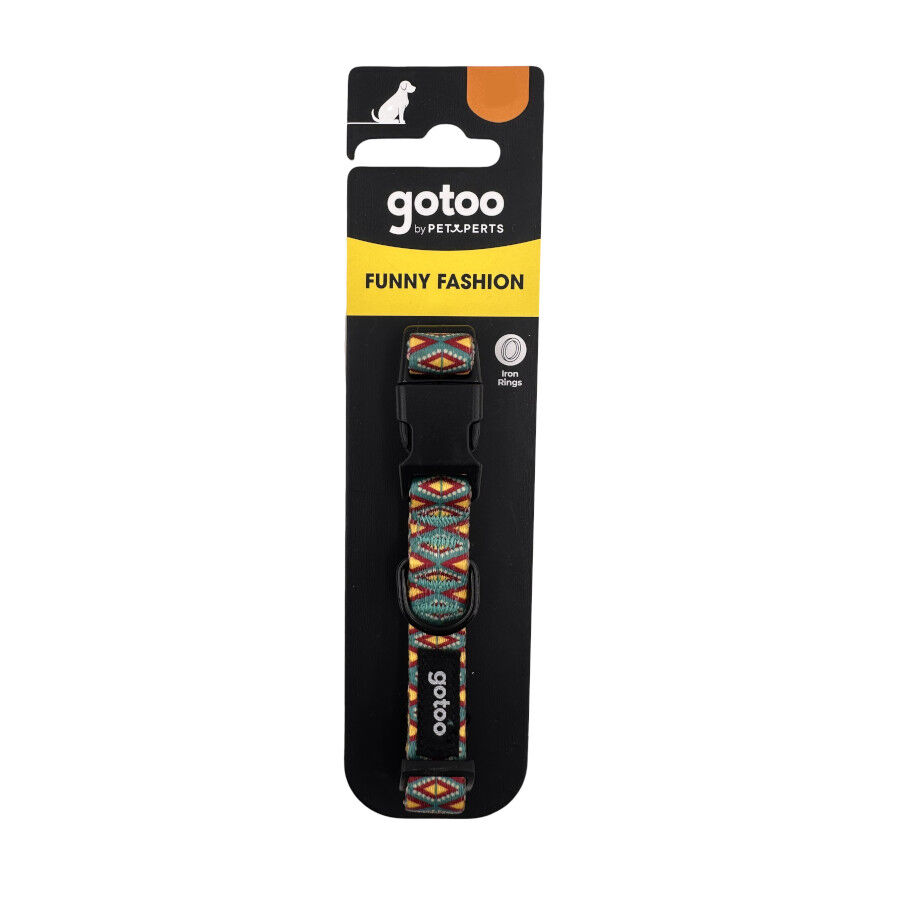 Gotoo Collar estampado geom&eacute;trico para perros, , large Imagen numero 5
