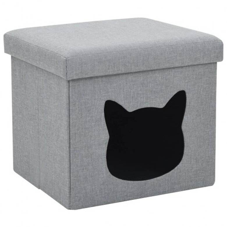 Cama cubo desmontable para gatos color Gris, , large image number null