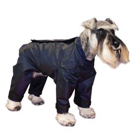 Ibañez Breathe Comfort Chubasquero con patas azul marino para perros
