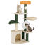COSTWAY Rascador para Gatos en Forma de Flor, Árbol para Gatos 114cm con Percha Acolchada, Poste y Tablero Rascador de Sisal, Bola Colgante, Hamaca, Centro de Actividades Versátil para Mascotas, , large indicador imagen numero 1