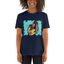 Mascochula camiseta mujer graffiti personalizada con tu mascota azul marino, , large indicador imagen numero 3