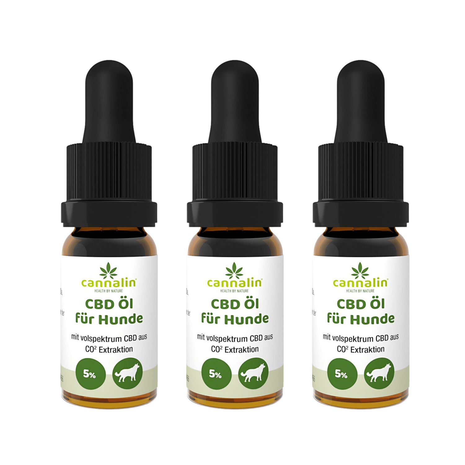Cannalin 3x Aceite de CBD con aceite de salmón para perros