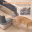 PawHut Arenero para Gato Gris oscuro, , large indicador imagen numero 4