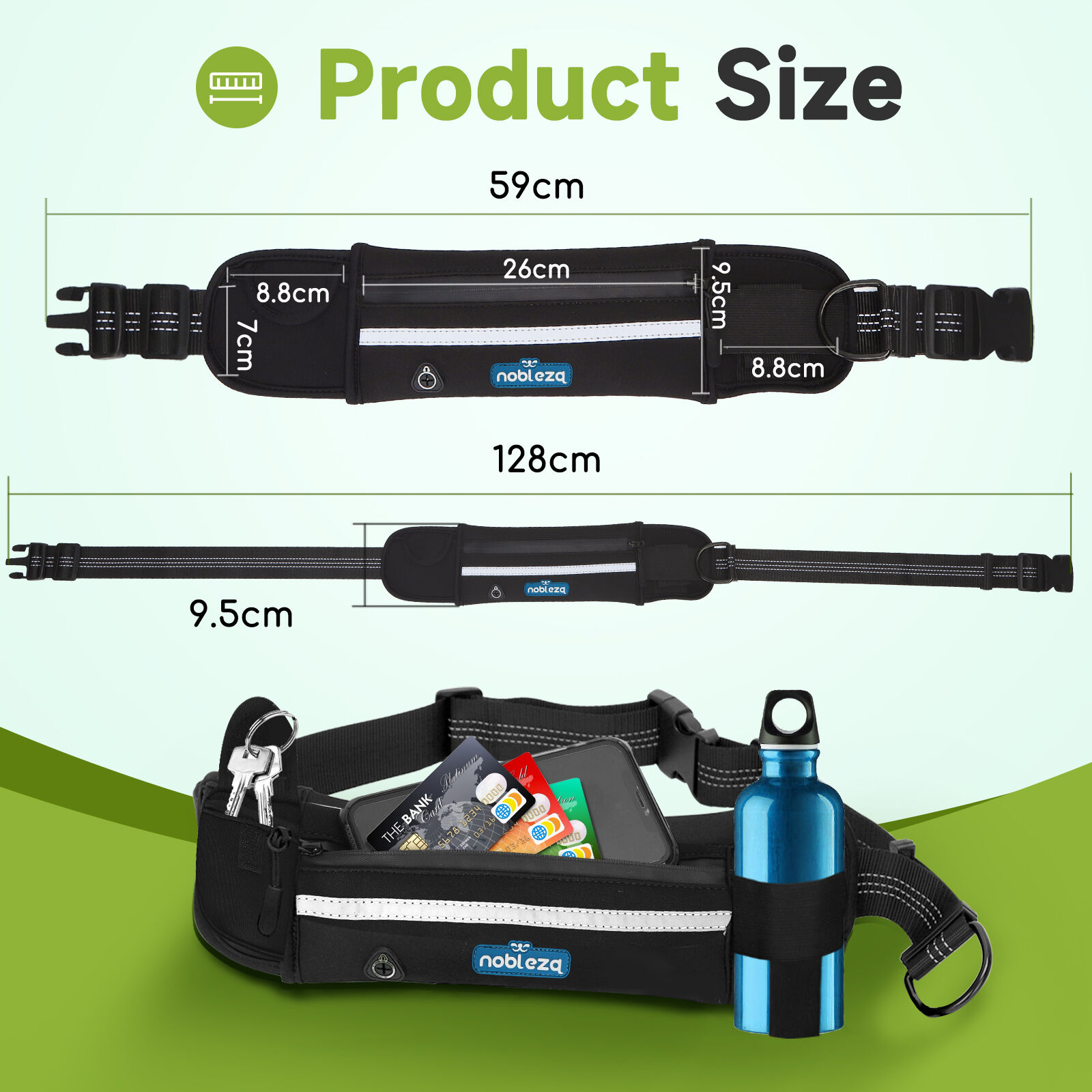 Nobleza Correa Manos Libres elástica para perros thumbnail