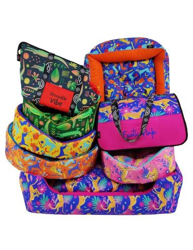 Cazo Crocodile Vibe Transportín Verde para perros y gatos thumbnail