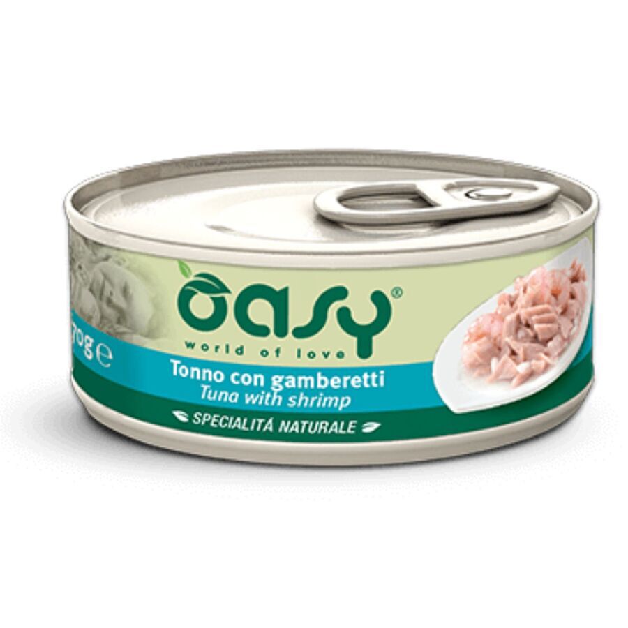 OASY GATO LATA ATUN/GAMBAS 150G, , large Imagen numero 1