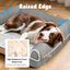 Nobleza Cama Ortopedica para Perros Extra Grande 106x76x20cm, Colchon Perro Lavable con Espuma Viscoelástica, Sofá Perro Desmontable, Color Gris, , large indicador imagen numero 3