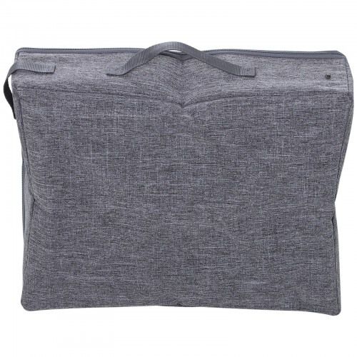 Arenero plegable PawHut con cremallera para gatos color Gris