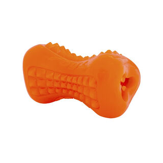 Rogz yumz hueso de juguete naranja para perros