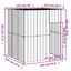 vidaXL Caseta perros tejado acero galvanizado gris claro 165x153x181cm, , large indicador imagen numero 4