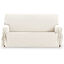 Protector Funda Sillon Sofa 1 Plaza con lazos. Color Marfil. 1 Plaza (80 - 120 cm), , large indicador imagen numero 5