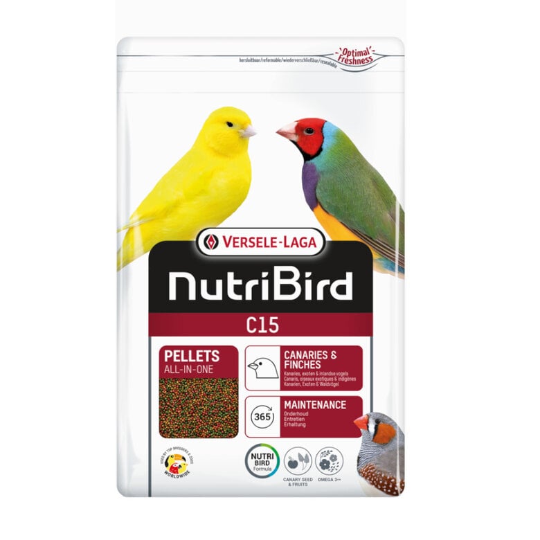 3 kg Versele-Laga NutriBird C15 pienso para canarios y fringílidos