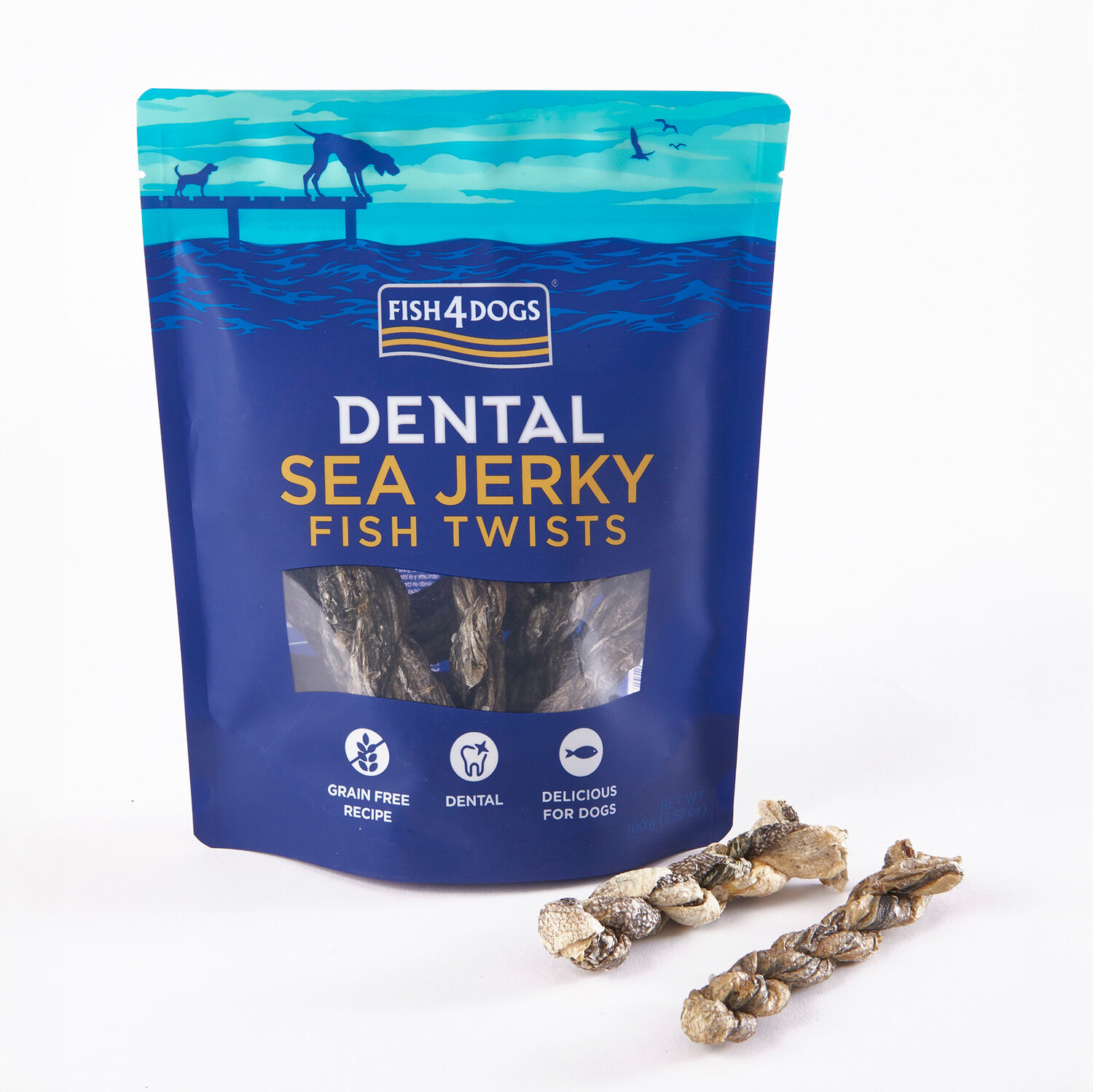 Fish4Dogs Snack dental Twists para perros