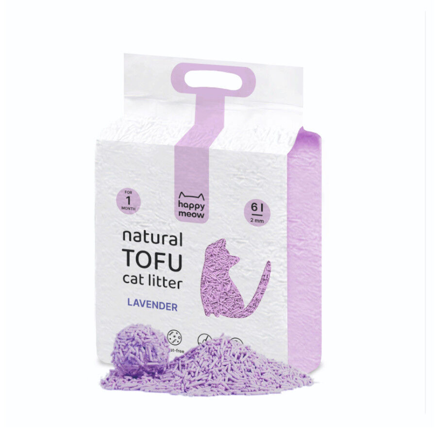 Happy Meow Natural Tofu Aglomerante Lavanda para gatos thumbnail