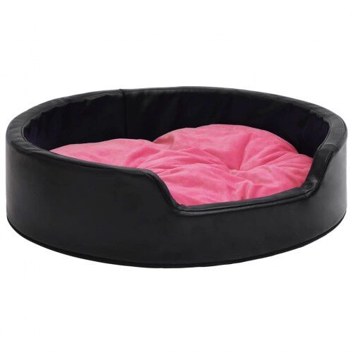 VidaXL Sof&aacute; Con Coj&iacute;n Lavable Negro y Rosa para perros y gatos, , large Imagen numero 2