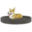 Vidaxl cama redonda acolchada gris oscuro para perros, , large indicador imagen numero 3